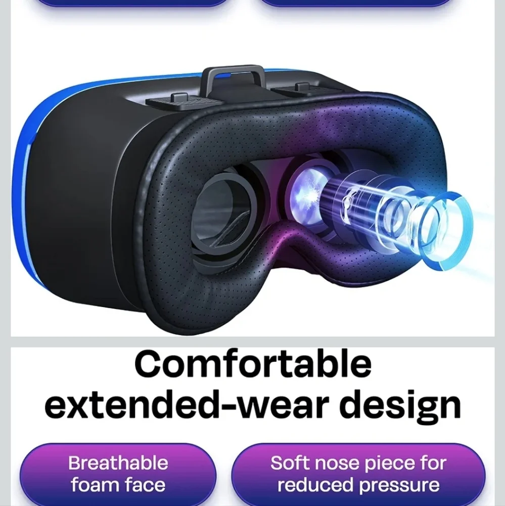 next VR Headset - Black and Silver